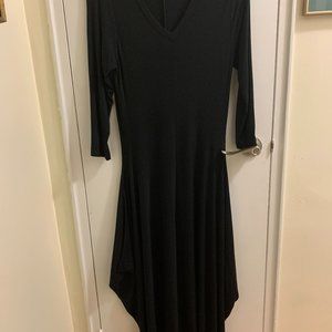 Midi Length Black Dress (Size M)